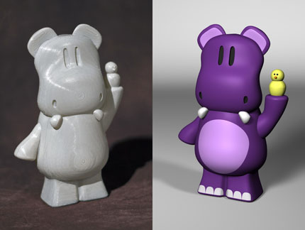 student 3d printing toy design by emily metruck