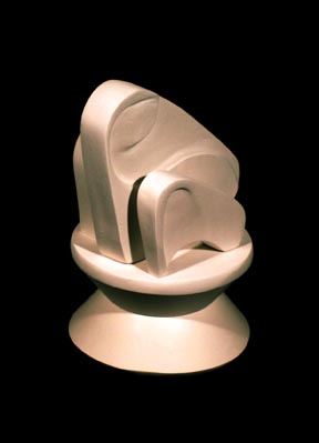 abstract plaster sculpture by nikki wermuth