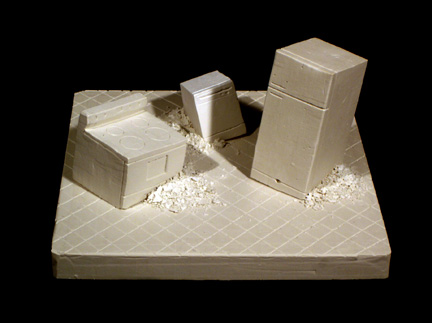 plaster sculpture kitchen appliances by jerry woods